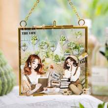 3Rolls/Bag Tape Combination, Hanging Plant Series, Delicate Green Plant Potted Landscape PET Tape, Scrapbook Supplies, Decorative Notebook Photo Frame Mobile Phone Case Water Cup Garbage Magazine Stationery Box DIY Personalized Stickers