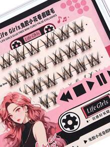 36pcs Single-Cluster Segmented C-Curled Glue-Free Reusable False Eyelashes, Natural Curl & Soft Tones, Magnify Eyes, Slouchy Starter Pack, Convenient For Daily Commute