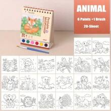 1 Set Watercolor Paper Watercolor Painting Set Watercolor Graffiti Coloring Book Art Painting Book Creative Watercolor Painting Book,Perfect Birthday Gift, Easter Gift, Party Holiday Gift