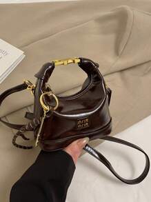 New Mini Handheld Bag, Solid Color, Small Size Wristlet