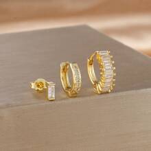 3PCS Round Circle Hoop Earrings Set For Women Tiny Stainless Steel Cartilage Piercing Earring Jewelry - 3pcs Earrings Set - View 13