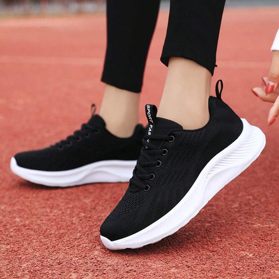 Women's Fashionable, Versatile Height Increasing, Durable Athletic Sports Shoes, Lightweight Breathable Women's Road Running Sneakers