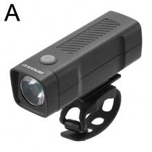 1pc Bicycle Front Light, USB Rechargeable Illumination Lamp, Bright Flashlight For Night Riding, Cycling Equipment For Mountain Bike - Black - View 8