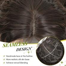 Megito Curly Hair Topper 20inch Natural Curly Hair Toppers For Women With Thinning Hair Lightweight & Breathable Wiglets For Thinning Hair Full Coverage Hair Topper Perfect For Daily Use, Styling, Cosplay