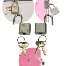 10pcs/Set Small Padlocks With Keys, Suitable For Luggage, Backpacks, Gym Lockers, Suitcase, Classroom Pairing Games, And More Uses