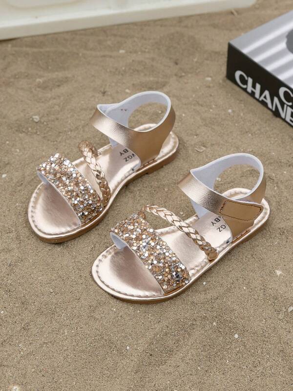 Neue Sandalen Sommer 2025, atmungsaktive Strandschuhe für Kinder, Mädchen-Sandalen mit weicher Sohle aus Rindsehne, Studentenschuhe