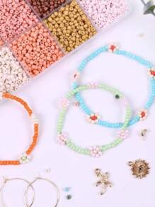 3mm Glass Seed Beads For Bracelets Making, Friendship Bracelet Making Kit For Girls, 24 Colors Bead Bracelet Kit, Beads For Jewelry Making Kit, DIY, Arts And Crafts Gifts