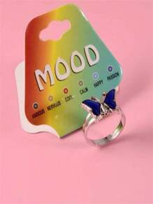 1pc Elegant Temperature-Sensitive Color Changing Ring, Changes Color Based On Temperature And Mood, Suitable For Women And Couples For Daily Wear