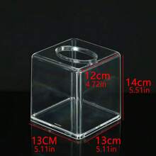 1pc Large Capacity Transparent Square Tissue Box, Tissue Box Holder, Napkin Holder, Festival Family Gathering, Kitchen Dining Table Decor For Home Kitchen Bedroom Living Room Dining Room, Home Decoration Accessories, Decorative Box, Women Wedding Gift, Summer Travel Holiday Festival Must-Have