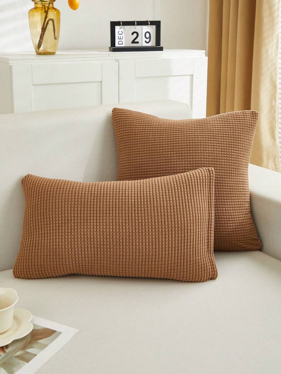 1 PIEZA Funda de almohada de jacquard, funda protectora para cojín decorativo para el hogar