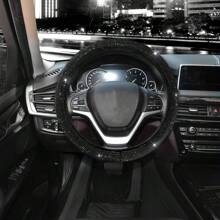 1pc Steering Wheel Cover For Women Men Bling Bling Crystal Diamond Sparkling Car SUV Wheel Protector Universal Fit 15 Inch