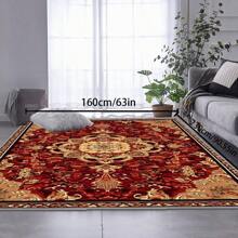 [Crystal Velvet 700g/㎡ Dotted Bottom 5mm Thick] 1 Pc Bohemian Style Area Rug, Solid Color Carpet, Soft Non-Slip Washable Rug For Indoor Outdoor Living Room Bedroom Kitchen Office Home Decor Corridor Runner Back To School