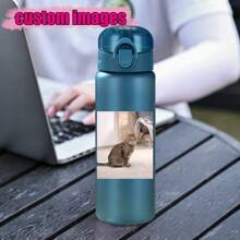1pc 26oz Customizable Photo Plastic Water Bottle, Personalized Daily Drinking Cup, Coffee Mug, Surprise Water Bottle, New Year Gift, Birthday Gift, Valentine's Day Gift, Suitable For Family, Friends, And Lovers,Multi-Functional,Adjustable, Reusable,Ornamental,Easy To Clean,Cute,Comfortable,Stylish,Soft,Adorable,High-Quality,Modern,Colorful,Custom,Personalized,Unique,Ideal Gifts For Him,Ideal Gifts For Her,Her,Girlfriend,Dad,Boyfriend,Family,Mom,Friends,Son,Daughter,Kitchen,Dining Room,Bathroom,Living Room,Bedroom,School,Office,Tea Room,Home,Garden,Camping & Hiking Gear