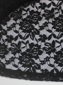 Vestito elegante da donna a maniche lunghe, a fantasia di pizzo, a tinta unita, aderente