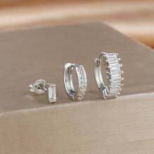 3PCS Round Circle Hoop Earrings Set For Women Tiny Stainless Steel Cartilage Piercing Earring Jewelry - 3pcs Earrings Set - View 7