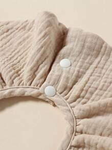 3 pièces/set bavoirs ronds pour bébé, bavoirs d'écoulement pour nouveau-nés, bavoirs d'alimentation absorbants en coton pour bébé