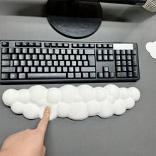 Keyboard Wrist Rest + Cup Holder, Extended Wrist Rest With Non-Slip Base, Ergonomic Memory Foam Gel PU Bottom Pad To Relieve Typing Pain, Suitable For Office, Gaming, Home Computer Use - Same Style, Multiple Colors - View 4