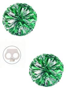 2PCS/1Pair Cheerleading Flower Ball, Bright Colors, Thickened And Encrypted, With A Ring Buckle For More Firm ,Cheer Dance Competition Supplies, Cheerleading Party Supplies, Fancy Cheering Prom Fancy Cheer Cheerleading Flower Ball