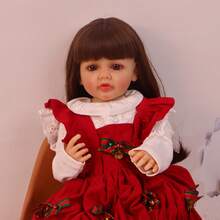 Reborn Baby Dolls Girl - 22 Inches Realistic Newborn Full Body Vinyl Baby Dolls Lifelike Newborn Real Life Weighted Dolls Toy Gift For Kids Age 3+