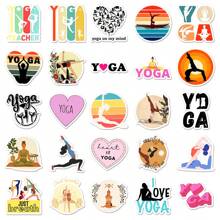 50Pcs Yoga Stickers For Water Bottle Laptop Hydro Flasks Phone Case Scrapbook Scooter Bike Holiday Gift
