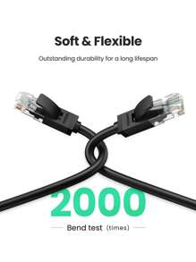 UGREEN Ethernet Patch Cable Gigabit RJ45 Network Cord LAN Cable Connector Plug, Compatible With , Computer, PC, Router, Modem, Printer
