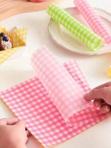 20 Stücke bunte Dopamin-gemusterte fettresistente Lebensmittelpapiere, die zum Backen von Desserts wie Kuchen, Keksen, Sandwiches und für die Auskleidung von Küchenluftfritteusen verwendet werden können