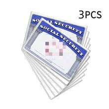 CALINNL 5/10/30 Packs Social Security Card Protector Sleeves - Waterproof 31 Mil Soft Clear Card Sleeves For SSN Card Medicare Card And Card Protection Gifts For Card Holder Wallet Business Card Holder Credit Card Holder Id Card Holder Women - Multicolor - View 12