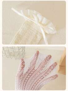 1 Pair Girls Lace Trim Knee High Socks, Lightweight Summer Bowknot Lolita Style Korean Ballerina Baby Kids Leg Socks