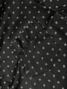 New Men's Fashion Casual Long Sleeve Long Pants Pajama Set