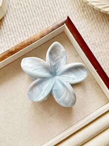 1 件/3 件女士大理石 8 厘米菊花夹，甜美花朵发夹，优雅后脑勺发髻夹，时尚发饰发夹爪夹发夹发夹发夹发夹