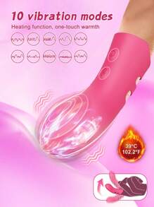 Vibrador de dedos, juguetes sexuales para adultos para mujeres, juguetes para adultos con 10 funciones de vibración y calefacción, vibradores para clítoris, punto G, pezones y mariposa, herramientas de placer sexual para mujeres, mini vibradores, juguetes sexuales para parejas