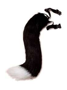 1 pieza Accesorio de cola de zorro/gato peludo unisex para Halloween, accesorio de disfraz y cosplay para fiesta de Halloween