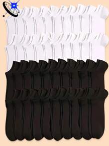 100/60/30/10/5/2/1 Men's Short Breathable Sports Socks, Summer | Moisture Wicking | High Elasticity | Striped Design | Multiple Colors | Limited Time Offer - A - View 1