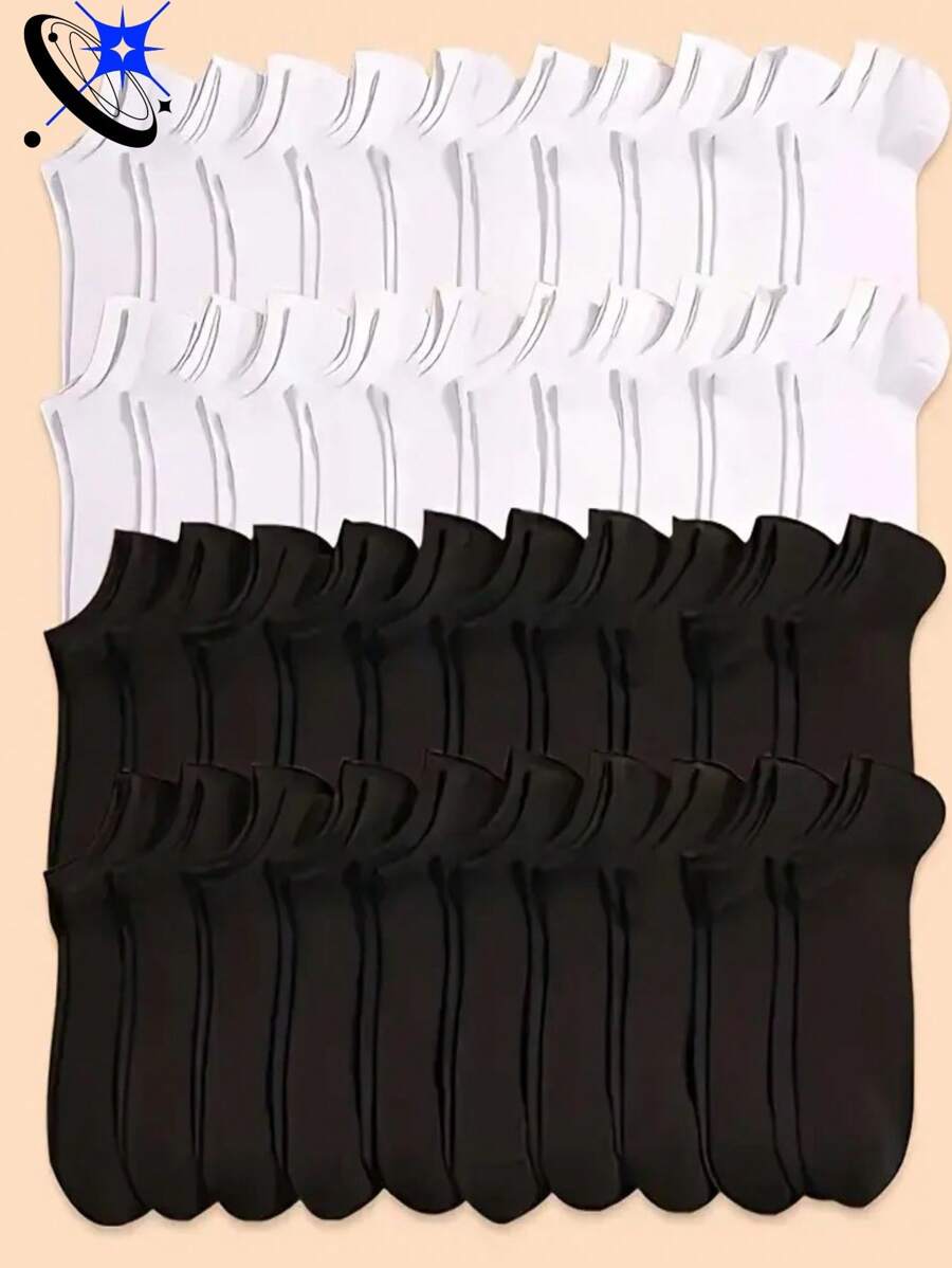 100/60/30/10/5/2/1 Men's Short Breathable Sports Socks, Summer | Moisture Wicking | High Elasticity | Striped Design | Multiple Colors | Limited Time Offer - A - View 1