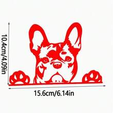 1 pieza Calcomanía reflectante para carro con estampado de perro - Multicolor - Ver 3