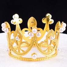 1 cái/5 cái/10 cái Vương miện vàng bạc trang trí bánh sinh nhật cho tiệc cưới sinh nhật trang trí bánh - Nhiều màu - Xem 2