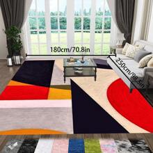 [Plush Velvet 700g/㎡ Latex Backing 5mm Thick] 1pc Bohemian Style Area Rug, Solid Color Carpet, Soft Non-Slip Washable For Living Room Bedroom Kitchen Office, Indoor Outdoor Home Decor Farmhouse Rug, Play Mat Back To School