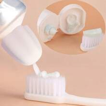 4pcs Random Color Silicone Self-Sealing Toothpaste Cap, Cleaning Dust-Proof Toothpaste Cover, Minimalist Convenient Design, Cute & Compact, Travel Essential Back To School