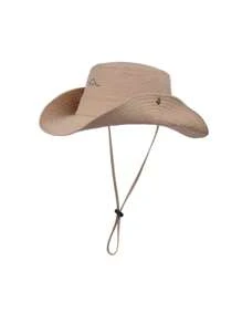 Herren einfarbiger Lässig Nylon UV-Schutz wasserabweisender schnelltrocknender Fischerhut