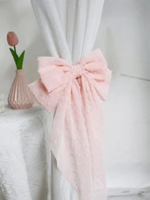 1/2 chiếc nơ trang trí rèm cửa, kẹp tóc nơ lớn, kẹp tóc bằng vải satin lụa cỡ lớn - Nhiều màu - Xem 9