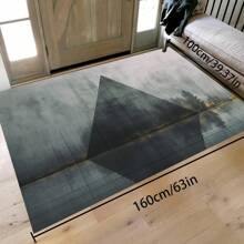 [Crystal Velvet 700g/㎡ Dotted Bottom 5mm Thickness] 1 Piece Bohemian Style Solid Color Carpet, Soft & Anti-Slip Washable Indoor & Outdoor Carpet For Living Room, Bedroom, Kitchen, Office, Home Decor Floral Entrance Rug, Large Size Minimalist Carpet