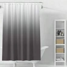 Gradient Color PEVA Shower Curtain Nordic Style Perforated Thickened Waterproof Moisture Proof And Mildew Proof Bathroom Curtain