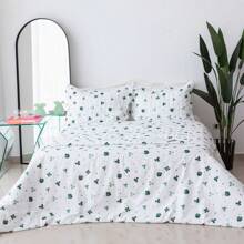 Fitted Sheet Set With 200 Thread Count Percale Pillowcase, Jazz Print - May mắn - Xem 4