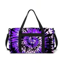 Tie-Dye Travel Bag, New Version Graffiti Personalized Travel Bag/DIY/Free Spray Painting, Suitable For Mountaineering, Hiking, Swimming, Fitness, Huge Capacity, Free Matching - Multicolor - View 7