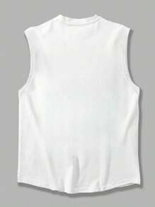 Women's Heart Tank Top 100% Cotton Shirt Premium Knit Blouse New Release - trắng - Xem 4