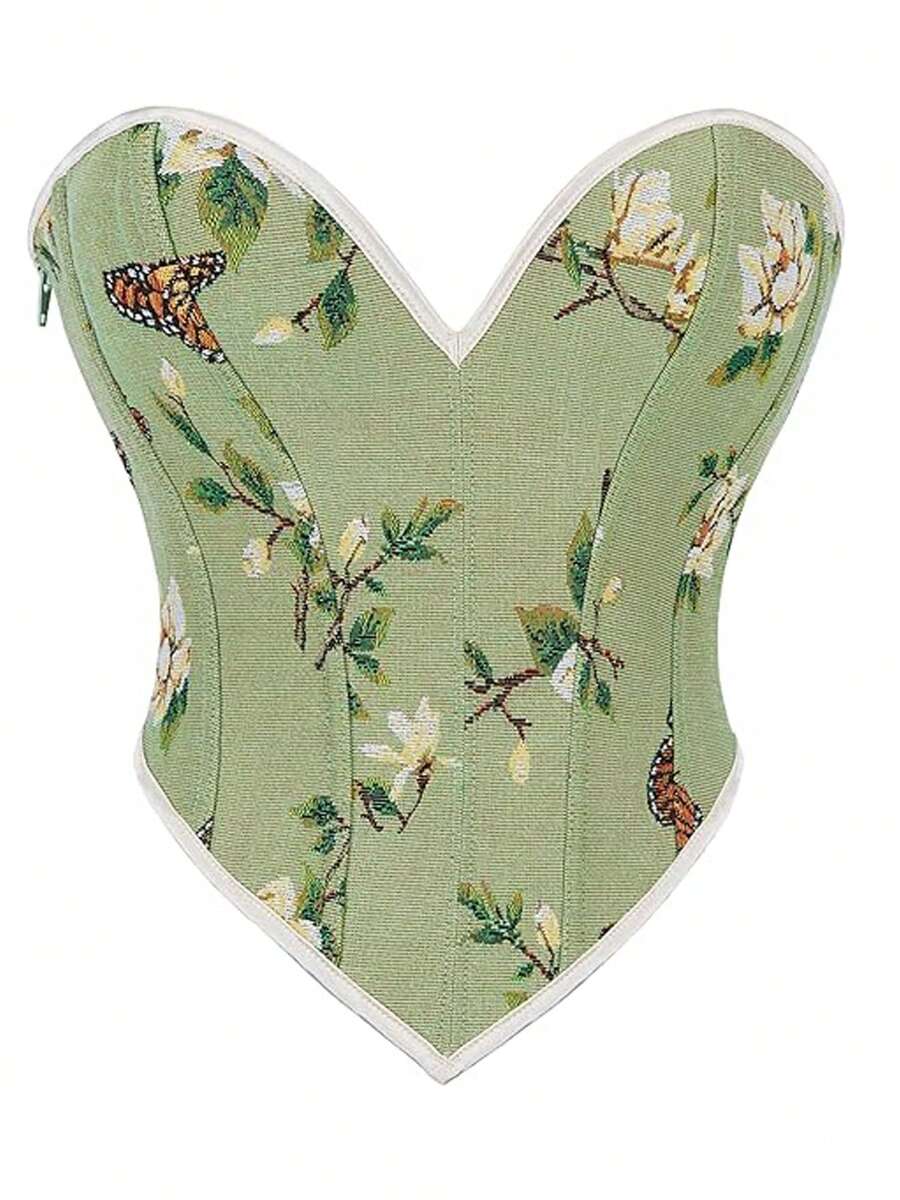 Corsetto Da Donna Alivila.Y Fashion, Rosso, Taglia XL (Busto: 34-36, Vita: 28-30) Con G-String Abbinato, Allacciatura Posteriore