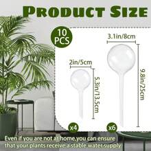 1/5/10Pcs Automatic Plant Water Feeder, Self Watering Plastic Ball, Garden Plant Self-Watering Bulbs, Plastic Plant Automatic Water Devices For Indoor Outdoor Potter Plants, Suitable For Flowers And Vegetables, Flowerpot Drip Irrigation Device