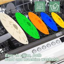 5 包硅胶碗盖硅胶微波炉盖，可重复使用耐热吸盘盖适合杯子、碗、盘子、锅、平底锅、炉灶、烤箱、冰箱洗碗机 - 彩色 - 查看 6