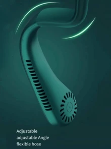 便携式 USB 迷你颈扇，3 档速度设置，可充电，适合旅行、户外和室内使用