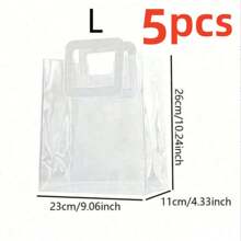 10/5/1件-透明加厚PVC礼品袋，结婚糖果盒手提袋，礼品纪念品袋，午餐袋，圣诞礼品袋。 - 彩色 - 查看 11